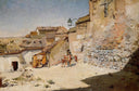 Sunny Spain by William Merritt Chase — hand-painted architectural oil painting reproduction on canvas