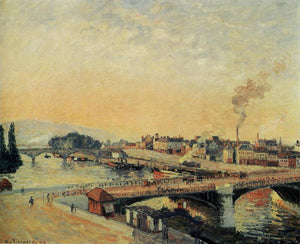 Sunrise at Rouen - Camille Pissarro