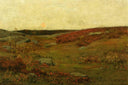 Sunrise, Autumn by Childe Hassam — hand-painted landscape oil painting reproduction on canvas
