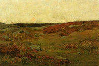 Sunrise, Autumn by Childe Hassam — hand-painted landscape oil painting reproduction on canvas