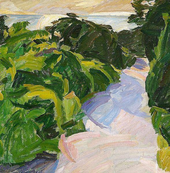 Sunrise, Christiansø by Edvard Weie — hand-painted botanical oil painting reproduction on canvas