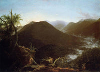 Sunrise in the Catskill Mountains by Thomas Cole — hand-painted botanical oil painting reproduction on canvas