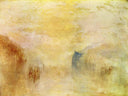 Sunrise, with a Boat between Headlands by J.M.W. Turner — hand-painted abstract oil painting reproduction on canvas