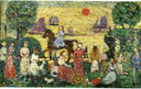 Sunset and Sea Fog by Maurice Prendergast — group oil painting wall art, Post Impressionism