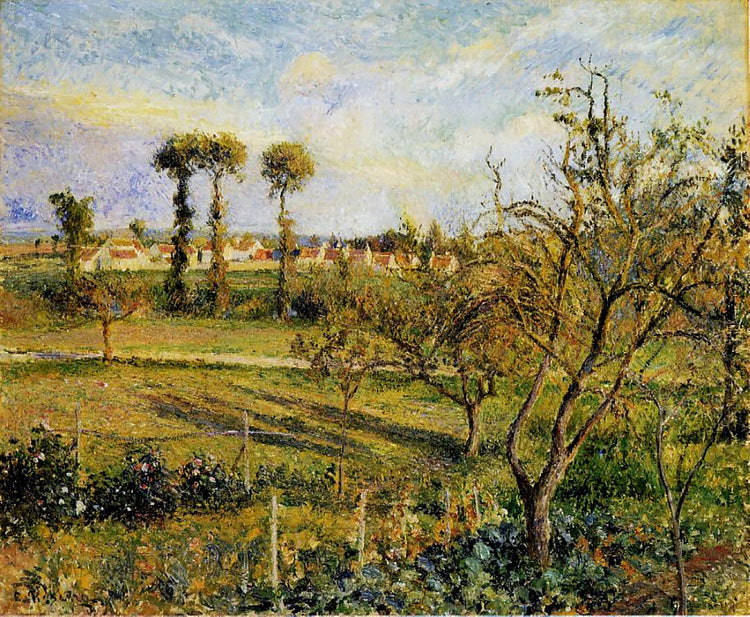 Sunset at Valhermeil, near Pontoise - Camille Pissarro