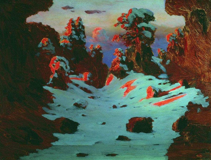 Sunset Effect by Arkhyp Kuindzhi — hand-painted botanical oil painting reproduction on canvas