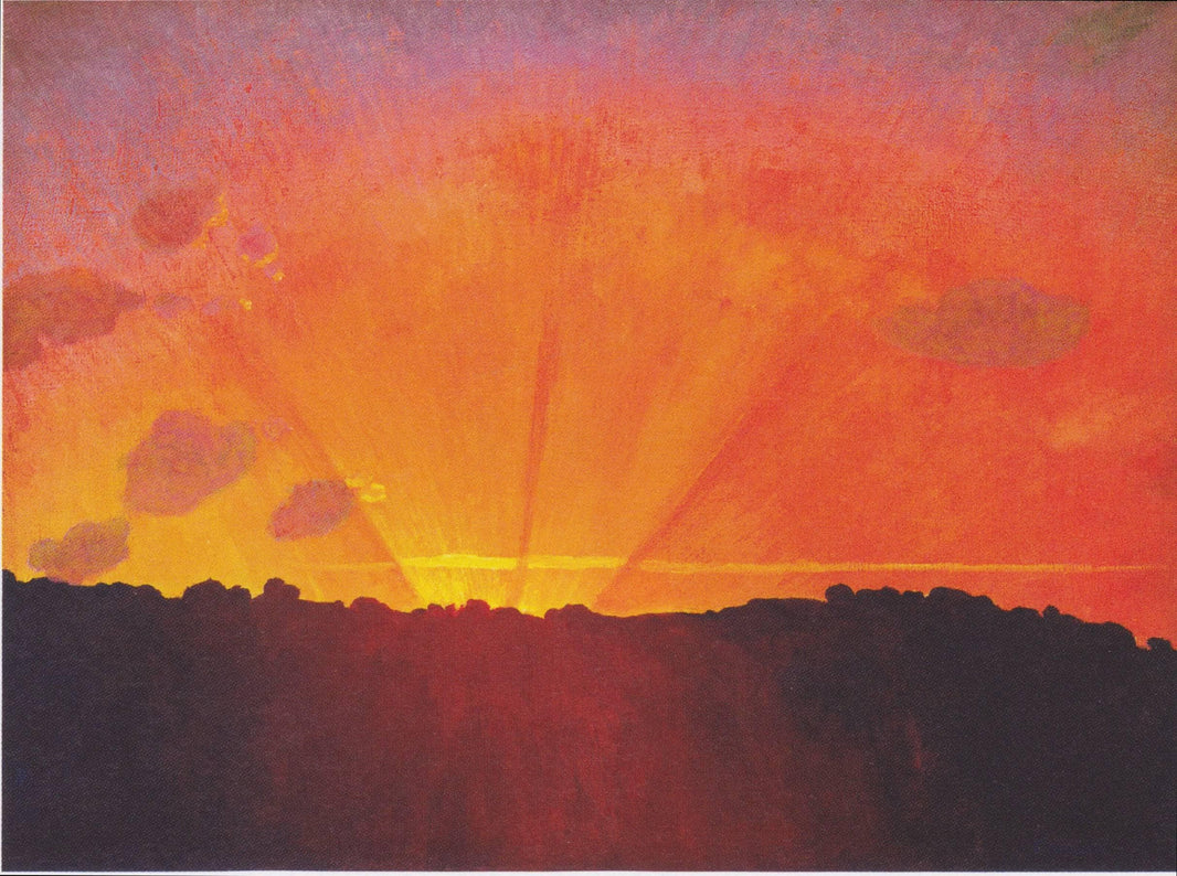 Sunset by Felix Vallotton — hand-painted abstract oil painting reproduction on canvas