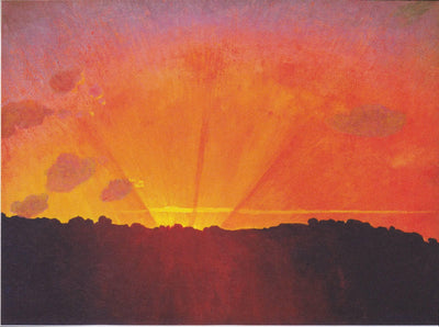 Sunset in apartment
