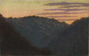 Sunset in the mountains - Angelo Morbelli