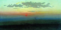 Sunset in the steppes