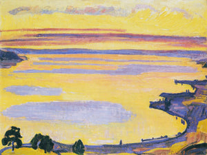 Sunset on Lake Geneva from the Caux - Ferdinand Hodler