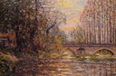 Sunset on the Loire by Maxime Maufra — hand-painted botanical oil painting reproduction on canvas