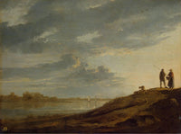 Sunset over the River by Aelbert Cuyp — hand-painted landscape oil painting reproduction on canvas