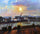 Sunset, Rouen in modern living room