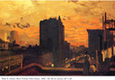 Sunset, West Twenty-Third Street by John French Sloan — male oil painting wall art, Realism