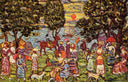Sunset by Maurice Prendergast — botanicals oil painting wall art, Post Impressionism
