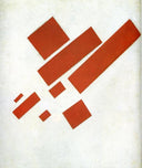 Suprematism. Two Dimensional Self Portrait by Kazimir Malevich — hand-painted abstract oil painting reproduction on canvas