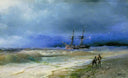 Surf by Ivan Aivazovsky — ships oil painting wall art, Romanticism