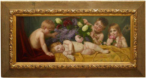 Surprise by Mårten Eskil Winge, hand-painted portrait oil painting reproduction on canvas