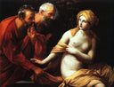 Susanna and the Elders by Guido Reni — religion oil painting wall art, Baroque