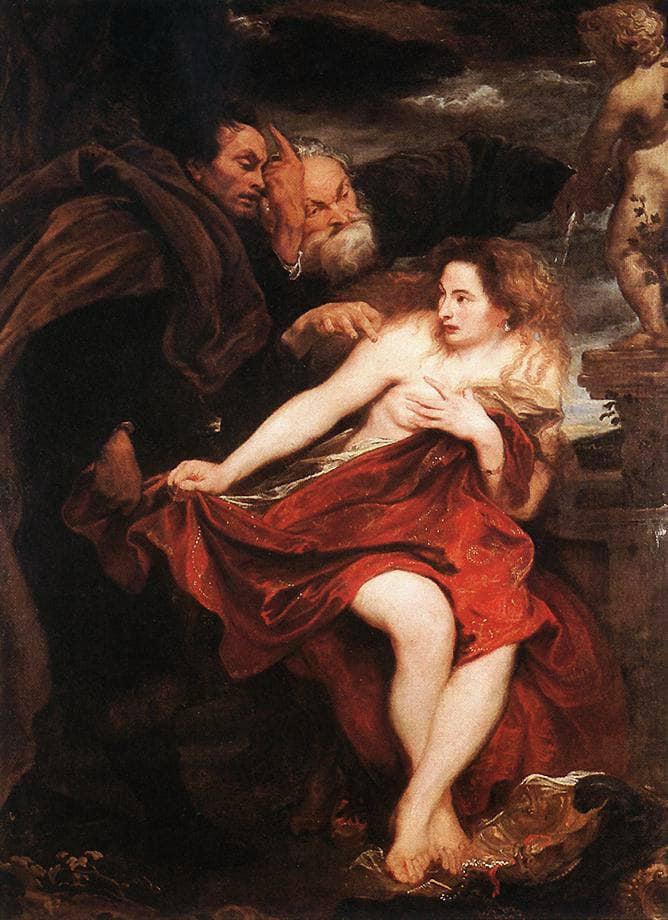 Susanna and the Elders by Anthony van Dyck — hand-painted cultural oil painting reproduction on canvas
