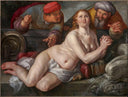 Susanna and the Elders by Hendrick Goltzius — female oil painting wall art, Mannerism Late Renaissance