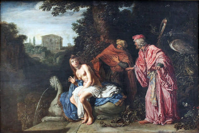 Susanna and the Elders in hallway