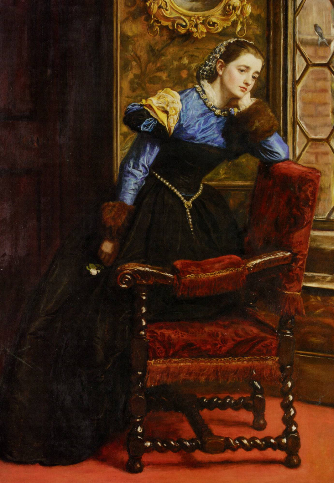 Swallow, Swallow by John Everett Millais, hand-painted portrait oil painting reproduction on canvas