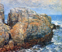 Sylph's Rock by Childe Hassam — seascapes oil painting wall art, Impressionism