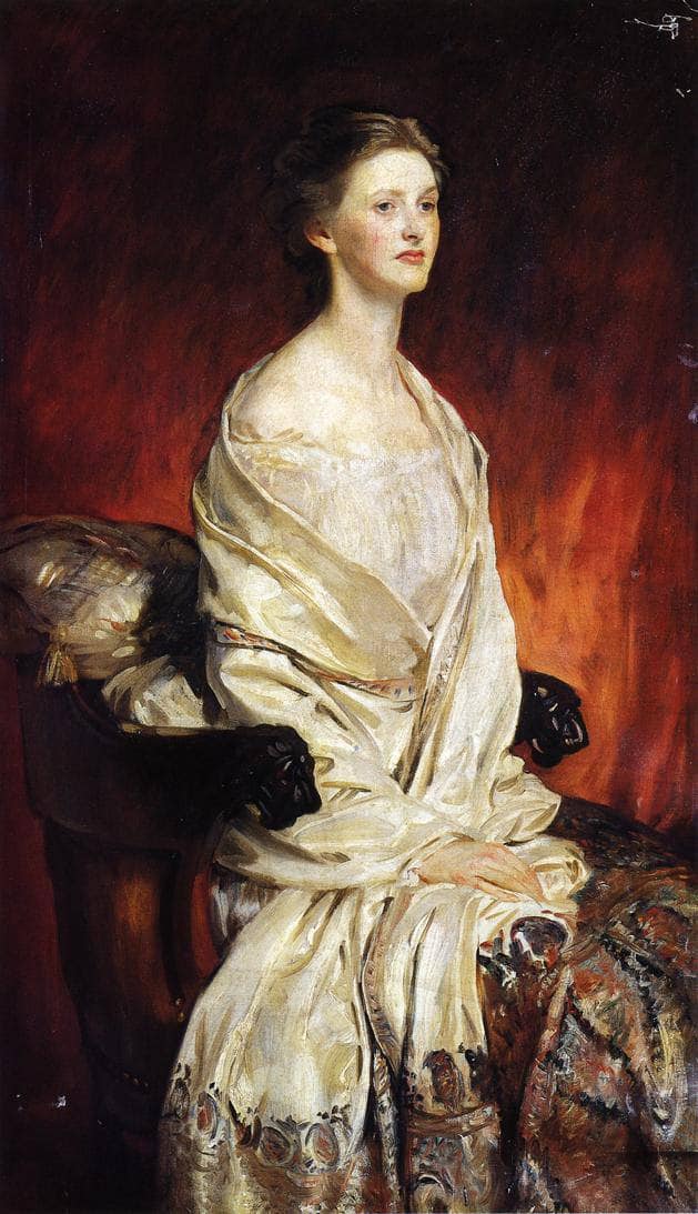 Sylvia Harrison by John Singer Sargent — hand-painted portrait oil painting reproduction on canvas