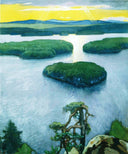 Symbolistinen Maisema by Eero Järnefelt — seascapes oil painting wall art, Realism