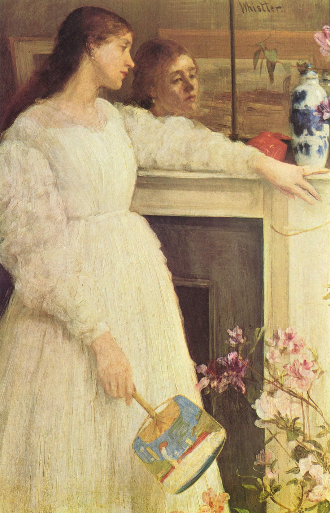 Symphony in White, No. 2: The Little White Girl by James McNeill Whistler — hand-painted portrait oil painting reproduction on canvas