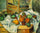 Table, Napkin and Fruit in study