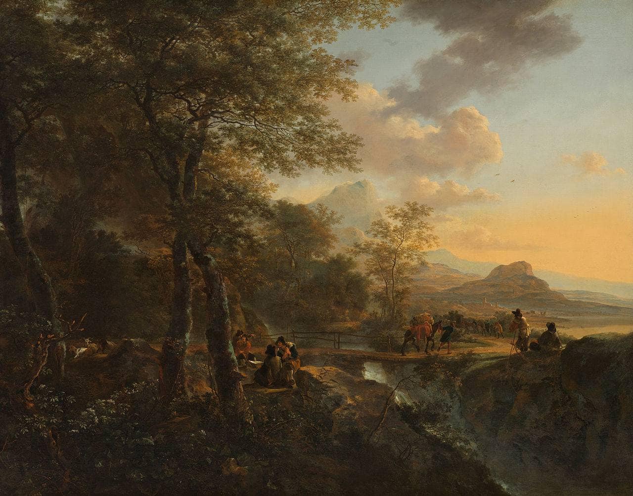 Talian Landscape with Draughtsman