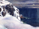 Talvinen Merimaisema by Eero Järnefelt — seascapes oil painting wall art, Realism