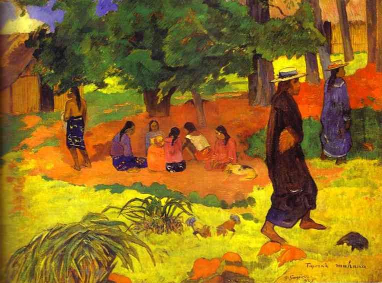 Taperaa Mahana by Paul Gauguin — hand-painted abstract oil painting reproduction on canvas