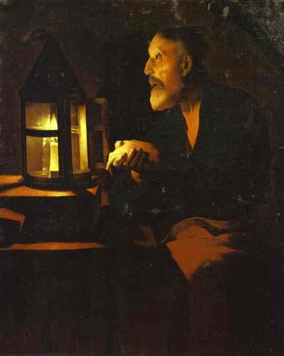 Tears of St. Peter by Georges de la Tour — hand-painted portrait oil painting reproduction on canvas
