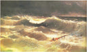 Tempest by Ivan Aivazovsky — ships oil painting wall art, Romanticism