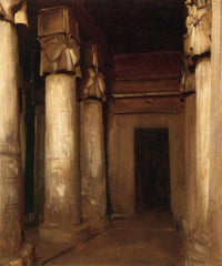 Temple of Denderah by John Singer Sargent — hand-painted architectural oil painting reproduction on canvas
