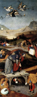 Temptation of St. Anthony by Hieronymus Bosch, surrealism oil painting wall art, Northern Renaissance