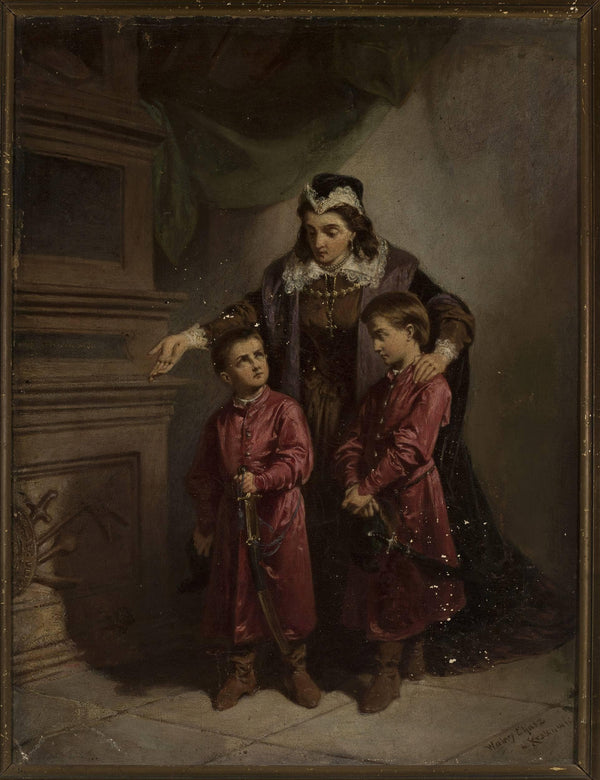 Teofila Sobieska with Her Sons at the Grave of Å»óÅkiewski