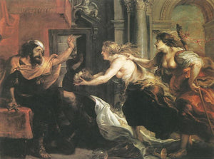 Tereus Confronted with the Head of His Son Itylus - Peter Paul Rubens