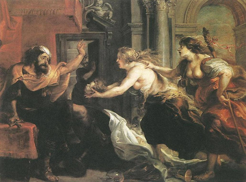 Tereus Confronted with the Head of His Son Itylus on gallery wrap