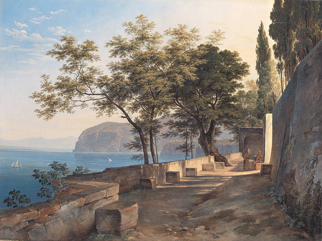 Terrace Of The Capuchin Monastery In Sorrento - Heinrich Reinhold