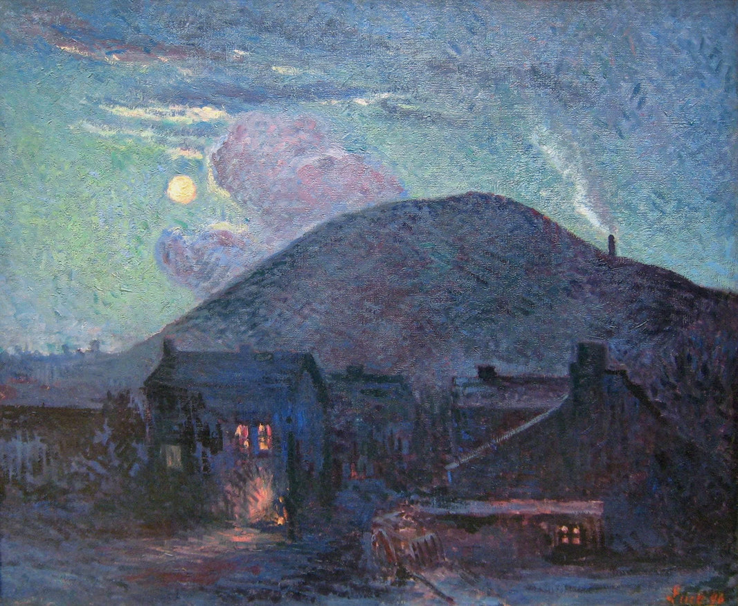 Terril De Charbonnage by Maximilien Luce — hand-painted landscape oil painting reproduction on canvas