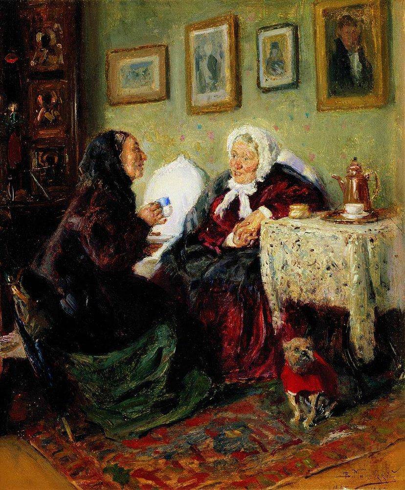 Tete-a-Tete - Vladimir Makovsky