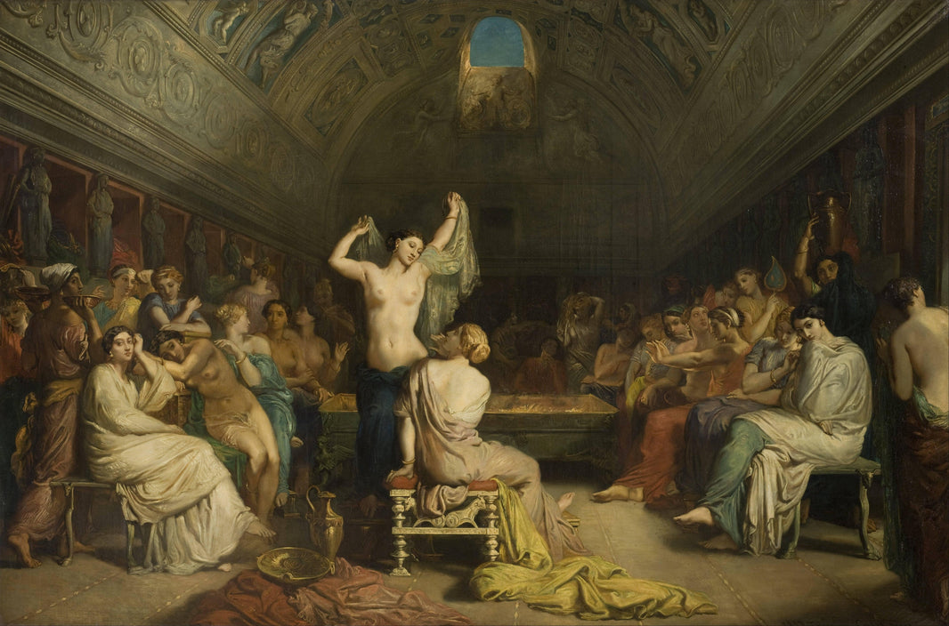 Tepidarium by Theodore Chasseriau — hand-painted cultural oil painting reproduction on canvas