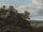 Landscape with Houses on a Rocky Hill with a View of a Plain Beyond in home office