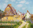 Thatched Cottage by Gustave Loiseau — hand-painted landscape oil painting reproduction on canvas