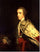 The 4th Duke of Queensbury as Earl of March in study